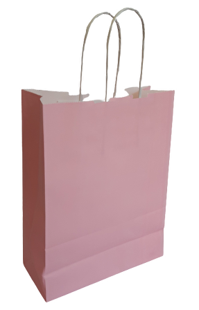 KRAFT KAĞIT ÇANTA PEMBE 25'Lİ 15CM X 20CM