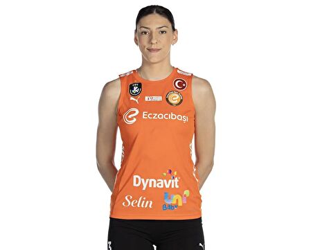 Puma Eczacıbaşı Women Voleybol Jersey Eczacıbaşı Voleybol Forması ECZ-70639520 Turuncu