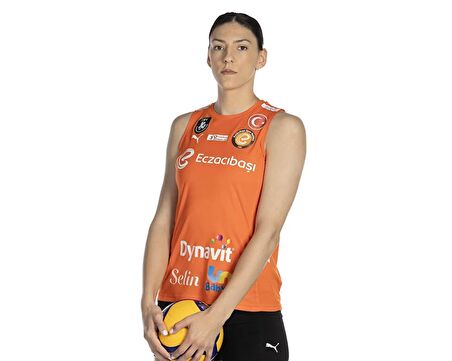 Puma Eczacıbaşı Women Voleybol Jersey Eczacıbaşı Voleybol Forması ECZ-70639520 Turuncu