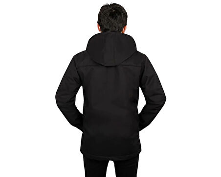 Northjack Alaska Softshell Mont Erkek Günlük Mont NJ1001-001 Siyah