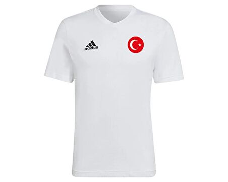 adidas Turkiye Ent22 Tee Milli Takım Futbol Tişörtü TUR-HC0452 Beyaz