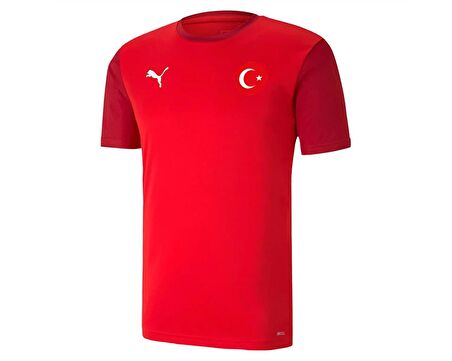 Puma Turkiye Teamgoal 23 Sideline Tee Milli Takım Futbol Tişörtü TUR-65648401 Kırmızı