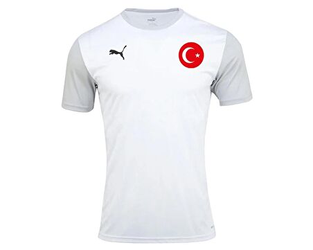 Puma Turkiye Teamgoal 23 Sideline Tee Milli Takım Futbol Tişörtü TUR-65648404 Beyaz