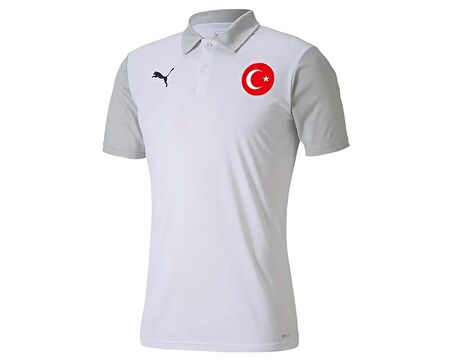 Puma Turkiye Teamgoal 23 Sideline Polo Milli Takım Futbol Tişörtü TUR-65657704 Beyaz