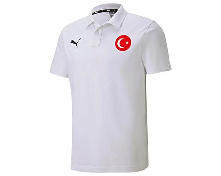 Puma Turkıye Teamgoal 23 Casuals Polo Milli Takım Futbol Tişörtü TUR-65657904 Beyaz