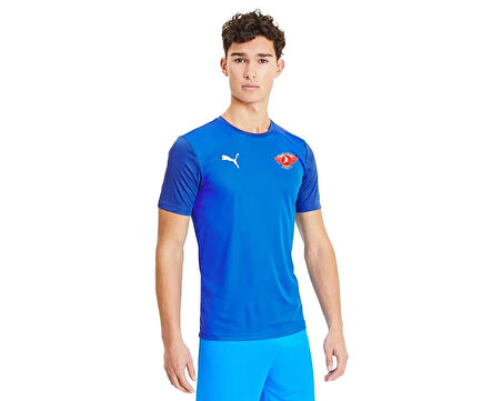 Puma Turk Hava Yolları Tısort Türk Hava Yolları Erkek Futbol Antrenman Tişörtü THY-65648402 Mavi