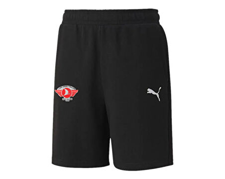 Puma Turk Hava Yolları Sort Türk Hava Yolları Erkek Futbol Antrenman Şort THY-65658103 Siyah