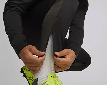 Puma Turk Hava Yolları Pantolon Türk Hava Yolları Erkek Futbol Antrenman Eşofman Altı THY-65863903 Siyah