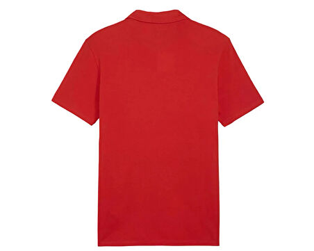 Puma Turk Hava Yolları Polo Tısort Türk Hava Yolları Erkek Futbol Polo Yaka Antrenman Tişörtü THY-65860501 Kırmızı