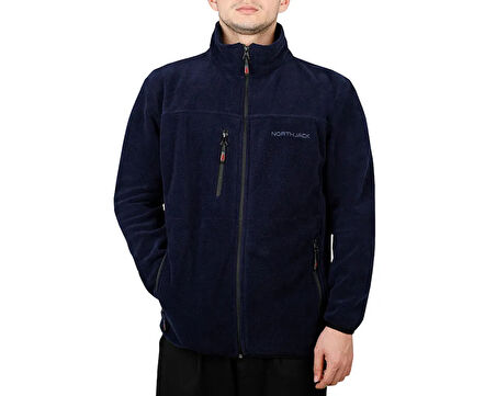 Northjack Himalaya Laci Polar Ceket Erkek Günlük Polar Ceket NJ2001-401 Lacivert