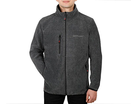 Northjack Himalaya Gri Polar Ceket Erkek Günlük Polar Ceket NJ2001-201 Gri