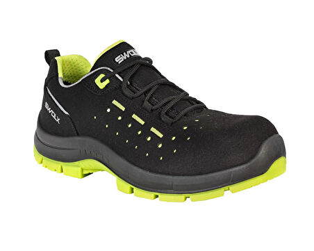 Swolx Suet Microfiber-S1 Unisex İş Güvenliği Ayakkabısı COMBO-X-110 Siyah