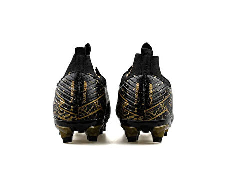 Laliga Çocuk Çim Zemin Kramponu FKRP-SIYAH-SIYAH-ALTIN Siyah