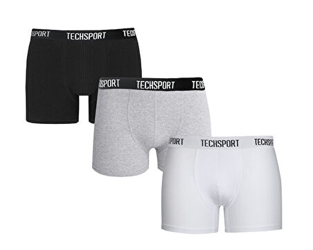 Techsport Boxer Short 3 Pack Erkek Boxer (3'lü) BX3102 Renkli