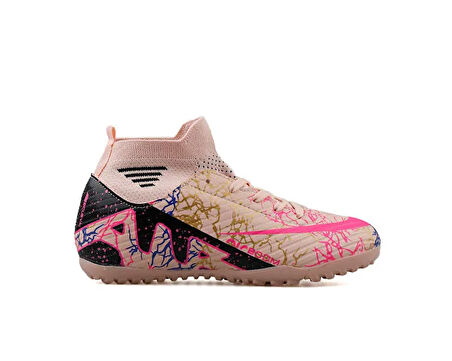 Laliga Çocuk Halı Saha Ayakkabısı FHS-SOMON-SIYAH Turuncu