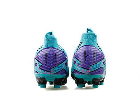 Laliga Erkek Çim Zemin Kramponu MRD-KRP-TURKUAZ-MOR-DESENLI Renkli