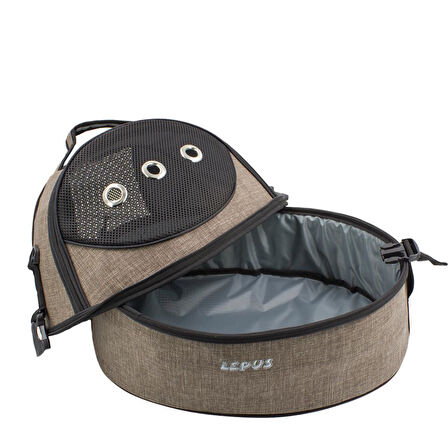 Lepus Üç Fonksiyonlu Kedi ve Köpek Ufo Bag Çanta Kahverengi 48x32x45 Cm