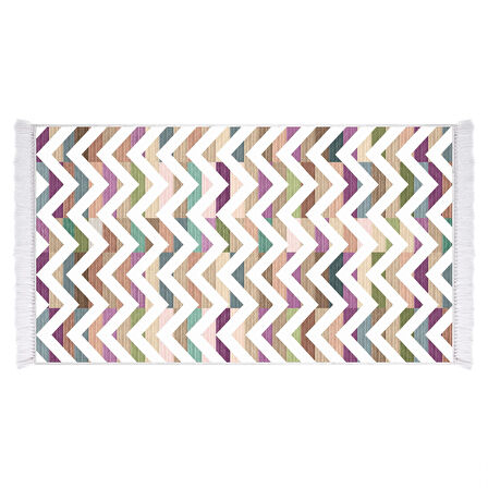 Dekoreko İpek Halı Dijital Saçaklı 2041 Desen 1