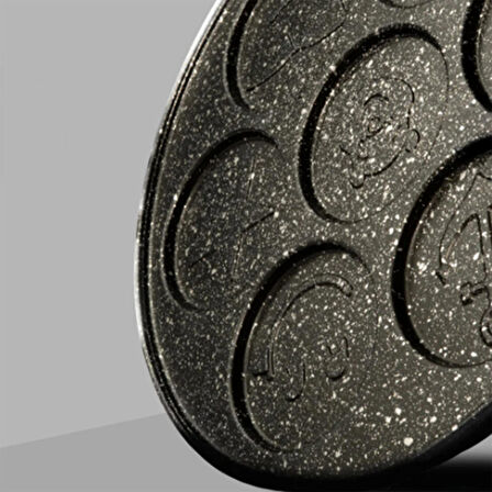 Polochef IPC-126 Döküm Yanmaz Yapışmaz Emojili Pankek Tava Krep Tavası 26 cm