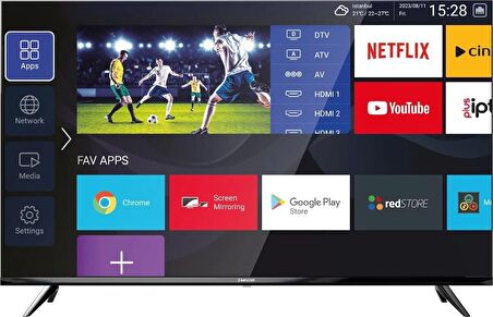 Sencrom 43inc 109 Ekran Android 13 Çerçevesiz TV