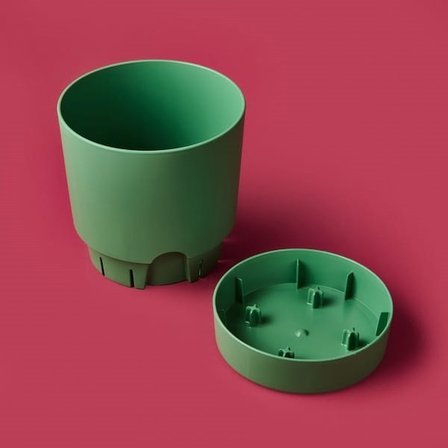 Poliwork Begonya Saksı - Yeşil - 1,8 lt