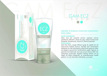 Gam Ecz Egzama Giderici Krem 50 ml