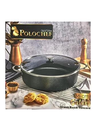 Polochef GLB136 Galaxy Teflon Tencere 36 Cm