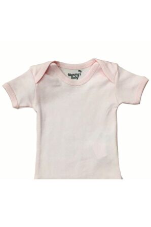 Mummy's Baby Kısa Kollu Çıtçıtlı Body Pembe