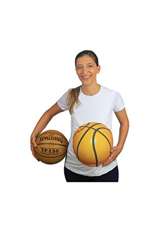 Mummy's Baby Hamile Tişört Basket Beyaz