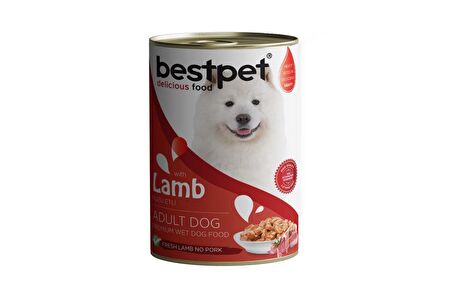 Bestpet Kuzu Etli Büyük Irk Yetişkin Yaş Köpek Maması 415 gr