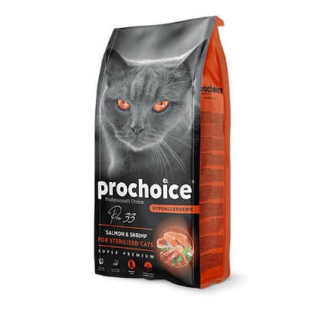 Pro 33 Adult Sterilised Salmonlu ve Karidesli Kısırlaştırılmış Kedi Maması 2 Kg