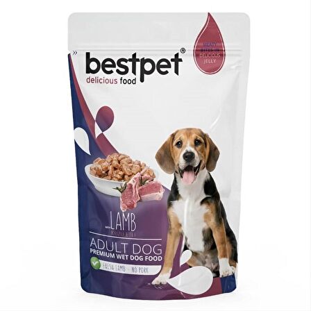 BestPet Adult Jelly Pouch Kuzulu Köpek Maması 100 Gr