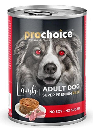 Pro Choice Kuzu Ve Somonlu Pate Tahılsız Yetişkin Köpek Konservesi 400 Gr X12