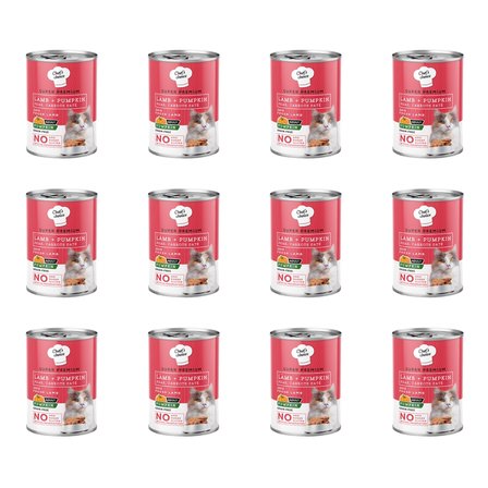 Chef’s Choice Hipoalerjenik Tahılsız Kuzulu ve Balkabaklı Ezme Yetişkin Kedi Konservesi 400 Gr - 12'li Paket