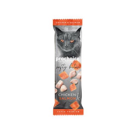 Softy Bites Tavuklu ve Somonlu Yumuşak Kedi Ödül Maması 24 Adet 10 Gr