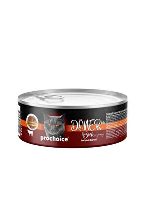 ProChoice Döner Bites Sos İçinde Sığır Etli Yetişkin Kedi Konservesi 70 Gr