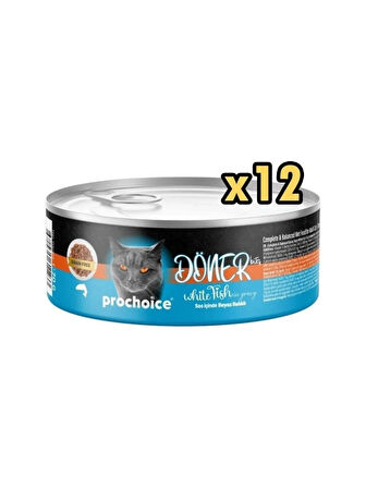 Pro Choice Prochoice Döner Bites Alabalıklı Yetişkin Kedi Konservesi 70 gr x 12 Adet