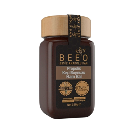 BEEO Keçiboynuzu + Ham Bal + Propolis 190 GR