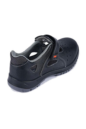 Mekap 234R Jeriko S1 Çelik Burunlu Rolax Deri Siyah İş Ayakkabısı Antistatik Kaymaz Tabanlı Model