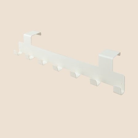 Simple Living 7'li Kapı Arkası Askı - Krem - 40x8x8 cm