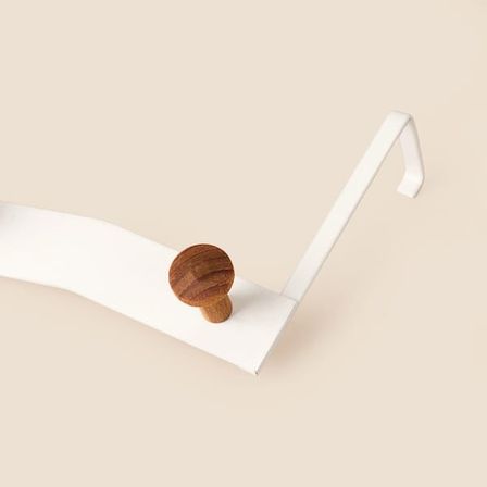 Simple Living 5'li Kapı Arkası Askı - Beyaz - 50x14x5 cm