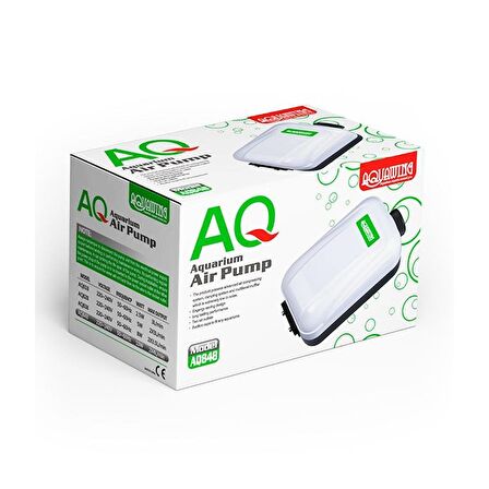 AQ848-Aquawing Çift Çıkışlı Akvaryum Hava Motoru 10W 2x4L/M