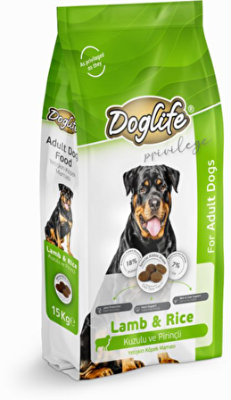 Doglife Kuzu Etli Yavru Yaş Köpek Maması 15 kg