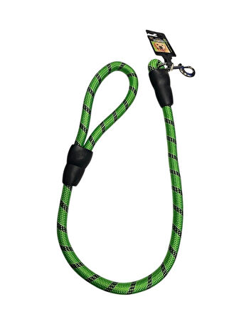 Doglife Reflektörlü Kısa YEŞİL Halat Köpek Gezdirme Kayışı 18 mm x 90 cm