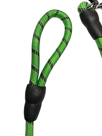 Doglife Reflektörlü Kısa YEŞİL Halat Köpek Gezdirme Kayışı 18 mm x 90 cm