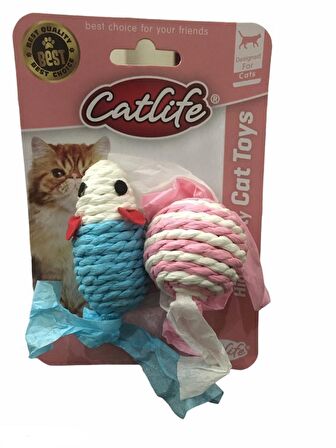 Catlife Kediler İçin Fare ve Top İkili Oyuncak