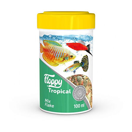 Floppy Tropical Mix Flake Balık Yemi 100 Ml