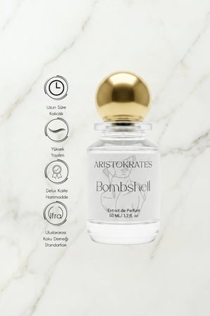 Bombshell Kadın Extrait de Parfüm 50 ML |Çiçeksi, Meyveli| Orkide, Yasemin, Çilek