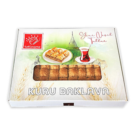 Tatlıname Kuru Baklava Cevizli 1250 gr Alüminyum Tepsili