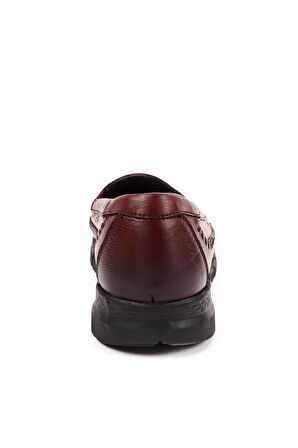 Forelli 29413-G Comfort Kadın Deri Ayakkabı Bordo